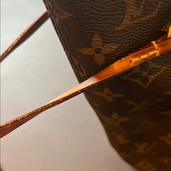 Louis Vuitton 2007 Neverfull GM Dark Brown Monogram Tote. PRE OWNED Made France - Picture 14 of 16